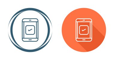 akıllı telefon simgeleri ayarlandı, vektör illüstrasyonu basit tasarım