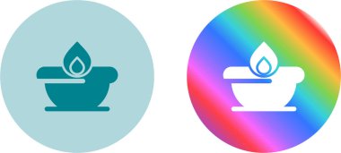 çorba ağı ikonu vektör illüstrasyonu