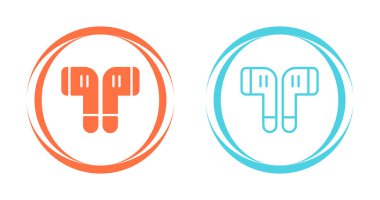 Kulaklıklar. Web simgeleri basit resimleme 