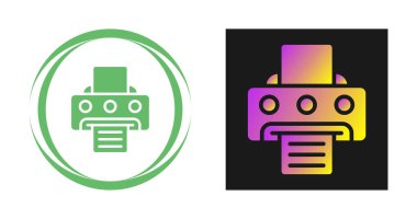Yazıcı simgesi beyaz arkaplanda izole edildi