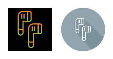 Kulaklıklar. Web simgeleri basit resimleme