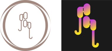 Beyaz arkaplanda izole edilmiş ok ve kare simgeleri, vektör illüstrasyonu 