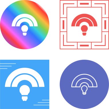 yaratıcı ampul ikonu vektör illüstrasyon tasarımı