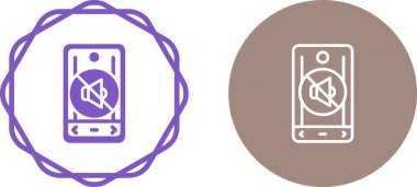 Dilsiz ağ simgesi vektör illüstrasyonu