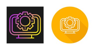 dişli tekerlek simgesi vektör çizimi 