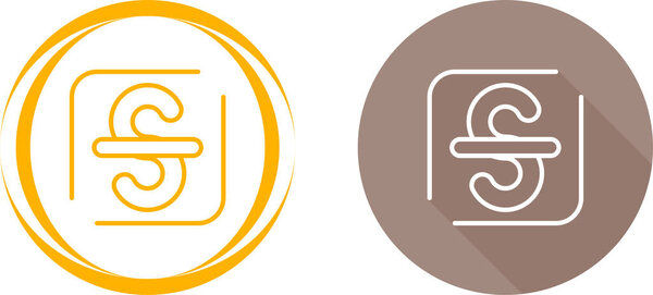 Векторная иллюстрация иконок Strikethrough