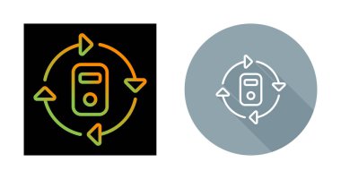 Modern Veri Merkezi Soğutma simgelerinin vektör çizimi
