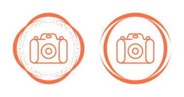 Kamera simgeleri, vektör illüstrasyonu