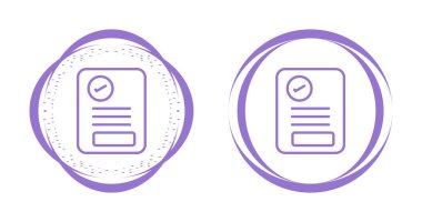 Bir belge simgesinin vektör illüstrasyonu