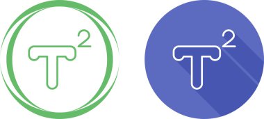 Superscript web simgesi vektör illüstrasyonu