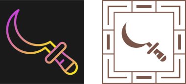 Orak ağ simgesi vektör illüstrasyonu