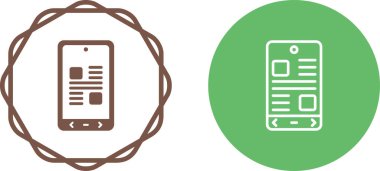 akıllı telefon simgeleri ayarlandı, vektör illüstrasyonu basit tasarım