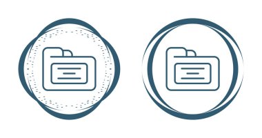 klasör simgesi. Web tasarımı için basit dizin vektör simgeleri çizimi