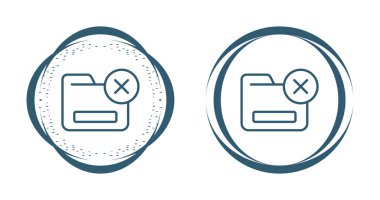 dizin simgeleri silin, vektör illüstrasyonu. Cross ile Dizin