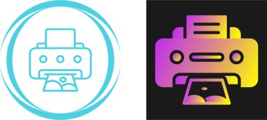 yazıcı ağ simgeleri koleksiyon vektör illüstrasyonu