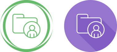 Belgelerin basit simgeleri ve insanların veri dizinleri