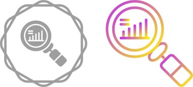 analitik web simgeleri, vektör illüstrasyonu       