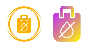 Modern stile sahip basit taslak simgeler, su geçirmez çanta