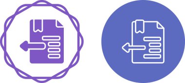 Girinti simgeleri ayarlandı, vektör illüstrasyonu