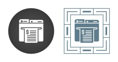 Belgeli bilgisayar dizinleri ve dolar işaretleri simgeleri, güvenlik konsepti, vektör illüstrasyonu   