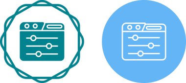 Kontrol paneli simgeleri kullanılarak ayarlar yapılıyor