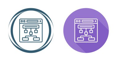 Web sitesi yapı simgesi vektör çizimi 