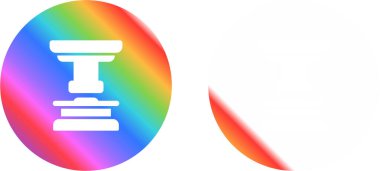 Hidrolik baskı simgeleri ayarlandı, vektör illüstrasyonu 