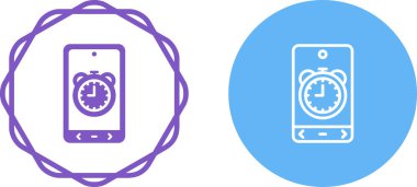 akıllı telefon simgeleri ayarlandı, vektör illüstrasyonu basit tasarım