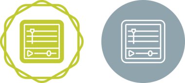 Beyaz arkaplan üzerindeki zaman çizgisi simgeleri, vektör illüstrasyonu 