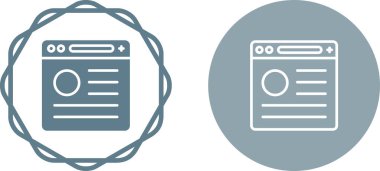 Çeşitli tarayıcı simgeleri ayarlandı. vektör illüstrasyonu. 