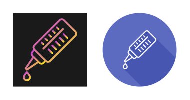 pipette simgeleri seti, web basit illüstrasyonu