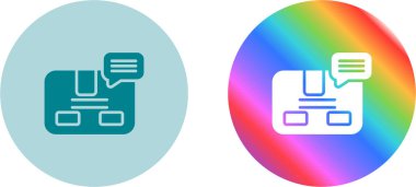 Parsel web simgesi vektör illüstrasyonu