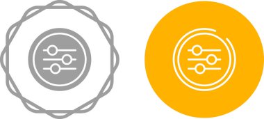 Müzik Dengeleyicisi Çubukları Simgeleri Beyaz Arkaplanda Ayrı Ayarlandı 