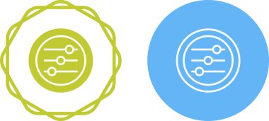 Ayarlar Slayt Simgesi Düz Logo Vektörü. Ui Tasarımları için mükemmel