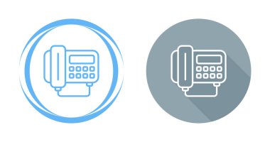 Telefon simgeleri, vektör illüstrasyonu