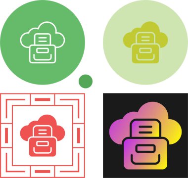 Bulut hesaplama simgesi vektörü