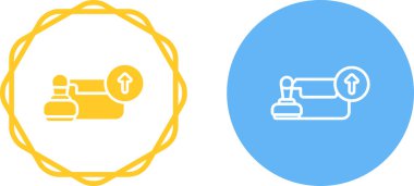 Pul web simgesi vektör illüstrasyonlu giden kutusu