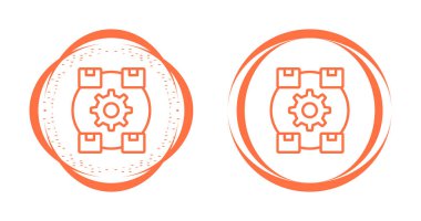 Beyaz arkaplanda izole edilmiş vites simgeleri. vektör illüstrasyonu 