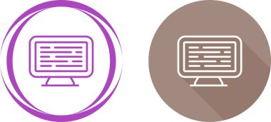 Bilgisayar Simgesi Vektör Resimleri Beyaz Arkaplanda İzole Edildi 