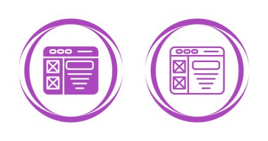 Kablo çerçeve vektör simgeleri ayarlandı, illüstrasyon tasarımı