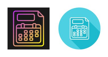 Takvim Icons set, vektör çizim