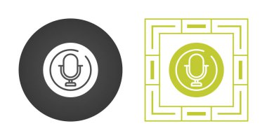 mikrofon işaret simgesi vektör illüstrasyon tasarımı