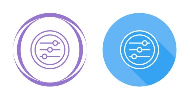 Ayarlar Slayt Simgesi Düz Logo Vektörü. Ui Tasarımları için mükemmel