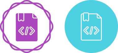 Kodlama simgesi işaret vektörü illüstrasyonu