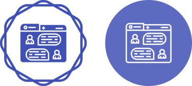 Web sayfası ikon vektör illüstrasyonu