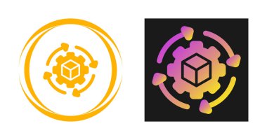 Dişli ağ simgesi, dişli dişli levhası. Seçenekler ana hat biçiminde ayarlanıyor. Vektör illüstrasyonu 