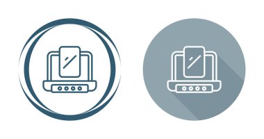 Beyaz arkaplanda bilgisayar izleme simgeleri, vektör illüstrasyonu