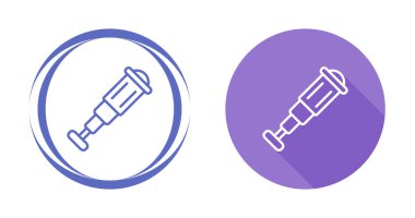 Beyaz arkaplanda zarif vektör simgeleri, teleskop sembolleri