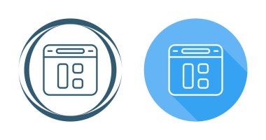 Web sayfası ikon vektör illüstrasyonu