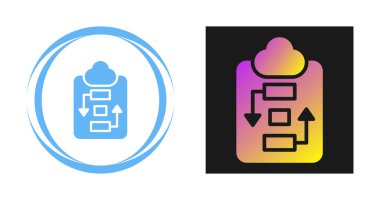 veri depolama simgesi vektör çizimi